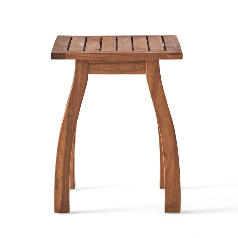Table d'appoint d'extérieur Finethy en bois d'acacia par GDFStudio - 19W x 15D x 19,25H