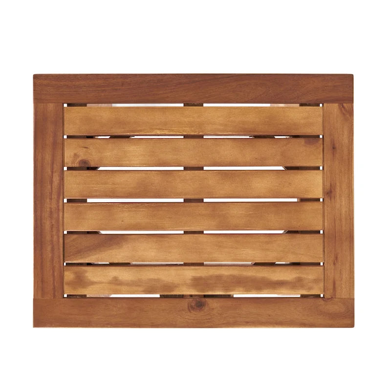 Table d'appoint d'extérieur Finethy en bois d'acacia par GDFStudio - 19W x 15D x 19,25H