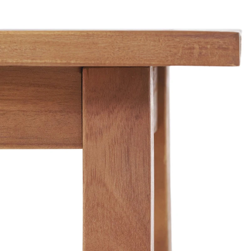 Table d'appoint d'extérieur Finethy en bois d'acacia par GDFStudio - 19W x 15D x 19,25H