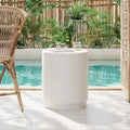 Christopher Knight Home - Table d'appoint d'extérieur robuste Ashton avec motif texturé en terrazzo complexe