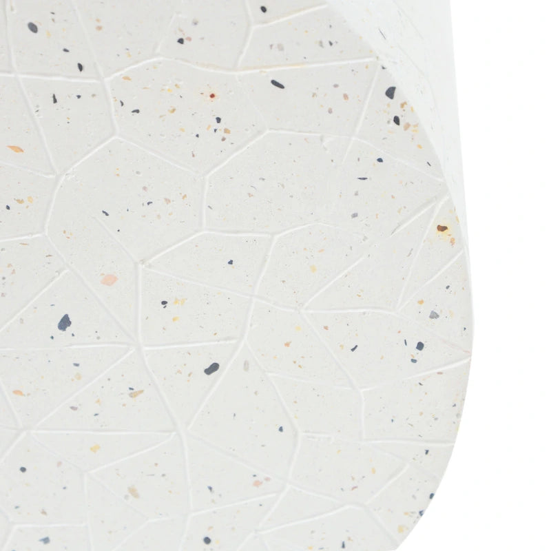 Christopher Knight Home - Table d'appoint d'extérieur robuste Ashton avec motif texturé en terrazzo complexe