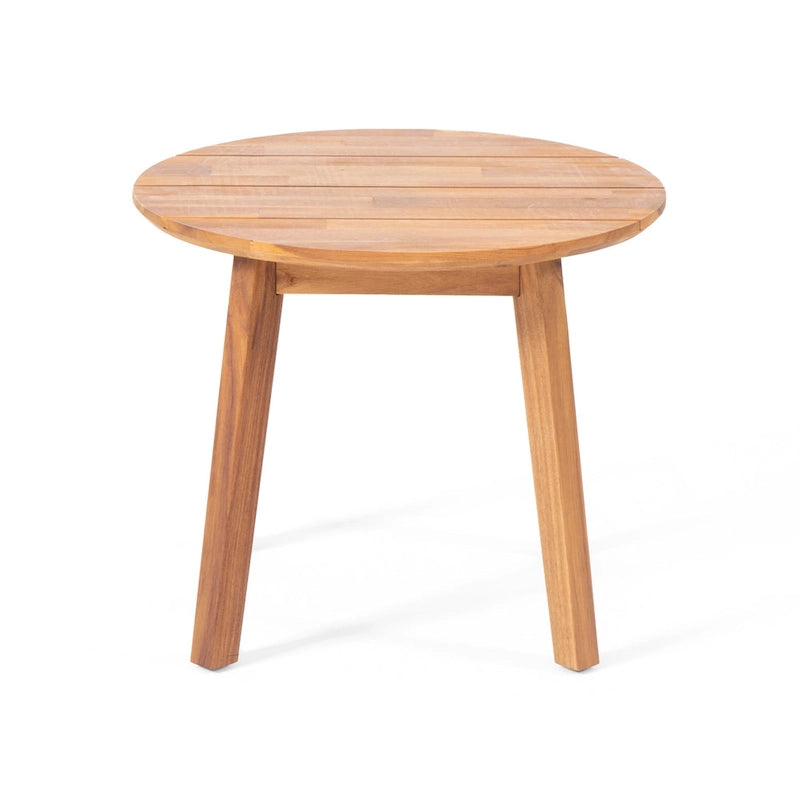 Christopher Knight Home - Ensemble de conversation d'extérieur 3 pièces Madison en bois d'acacia avec coussins à lattes