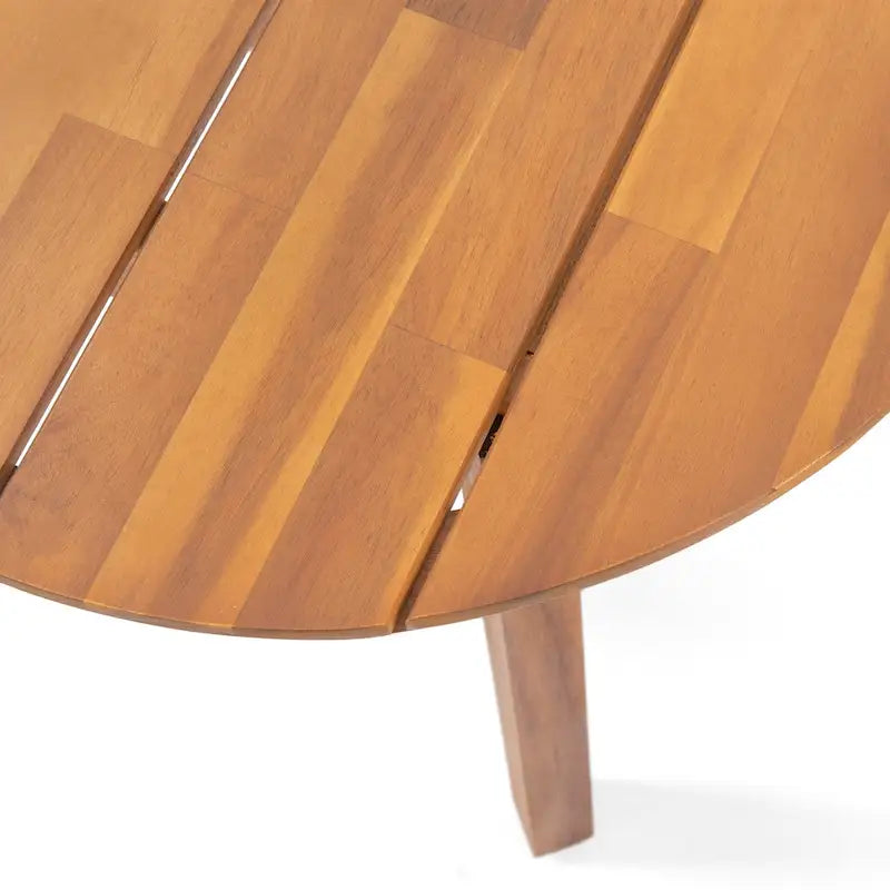 Christopher Knight Home - Ensemble de conversation d'extérieur 3 pièces Madison en bois d'acacia avec coussins à lattes