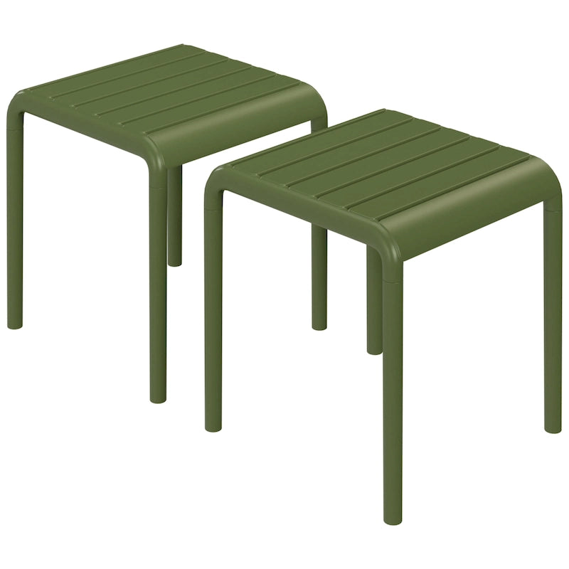 Table d'appoint d'extérieur carrée Frond and Form (lot de 2)