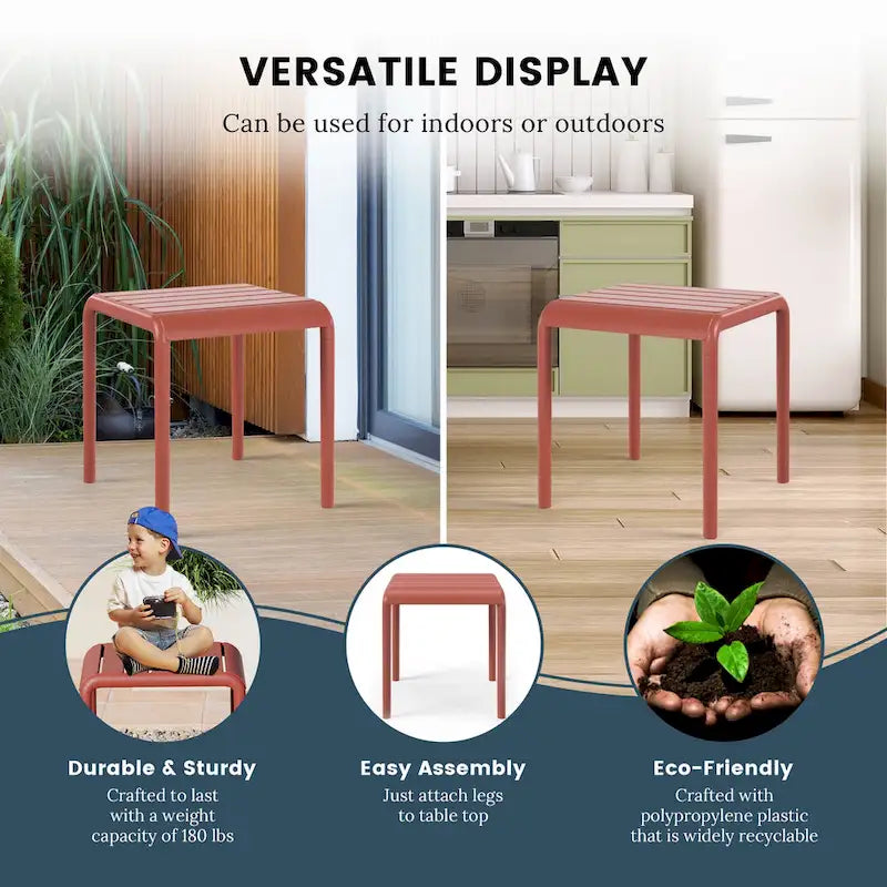Table d'appoint d'extérieur carrée Frond and Form (lot de 2)