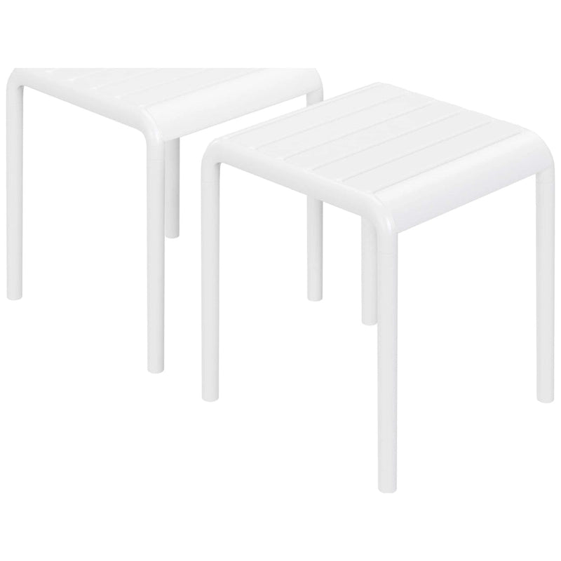 Table d'appoint d'extérieur carrée Frond and Form (lot de 2)