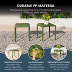 Table d'appoint d'extérieur carrée Frond and Form (lot de 2)