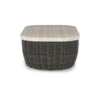 Signature Design by Ashley Kimora Table basse d'extérieur beige/marron foncé – 50 L x 29,92 P x 17,52 H
