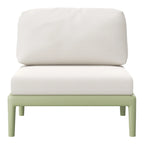 Frond and Form Patio Deep Seating Armless Chair with Cushions