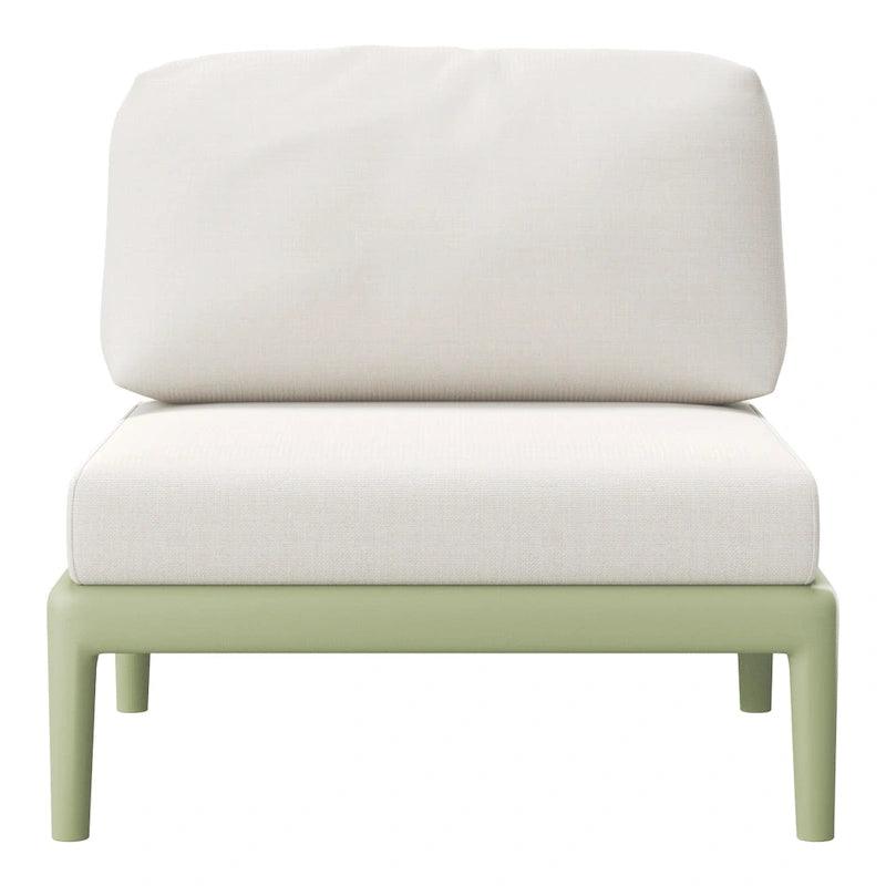Frond and Form Patio Deep Seating Armless Chair with Cushions