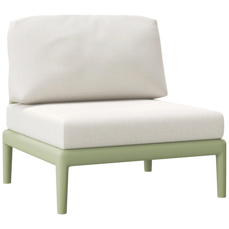Chaise sans accoudoirs avec coussins Frond and Form Patio Deep Seating