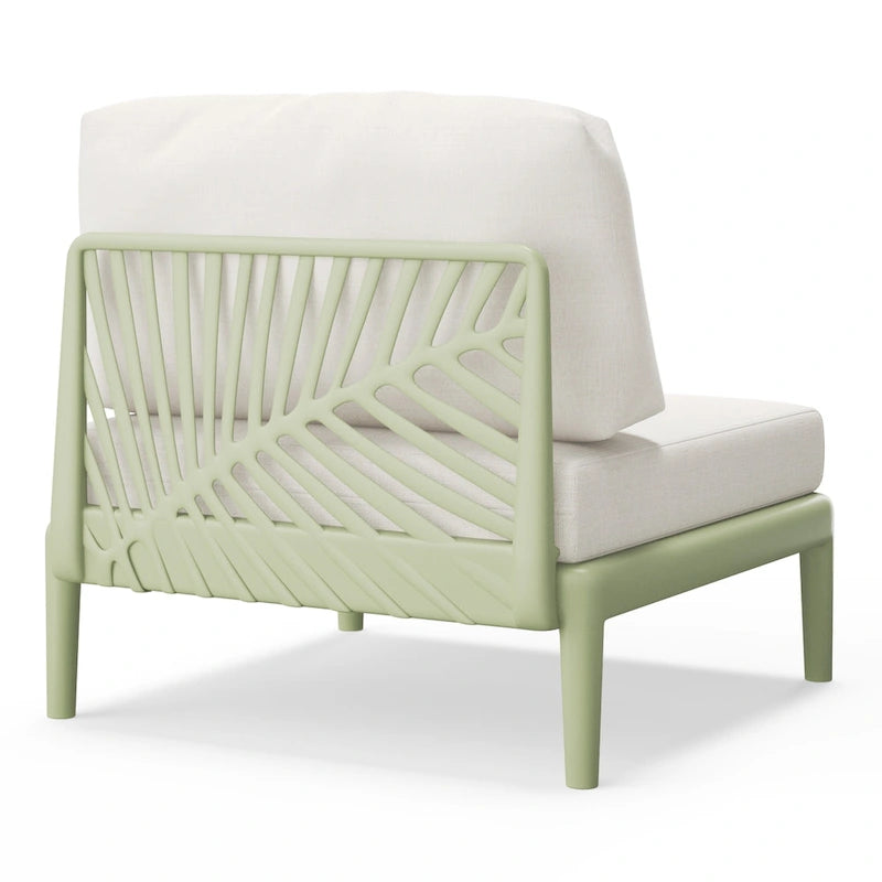 Chaise sans accoudoirs avec coussins Frond and Form Patio Deep Seating
