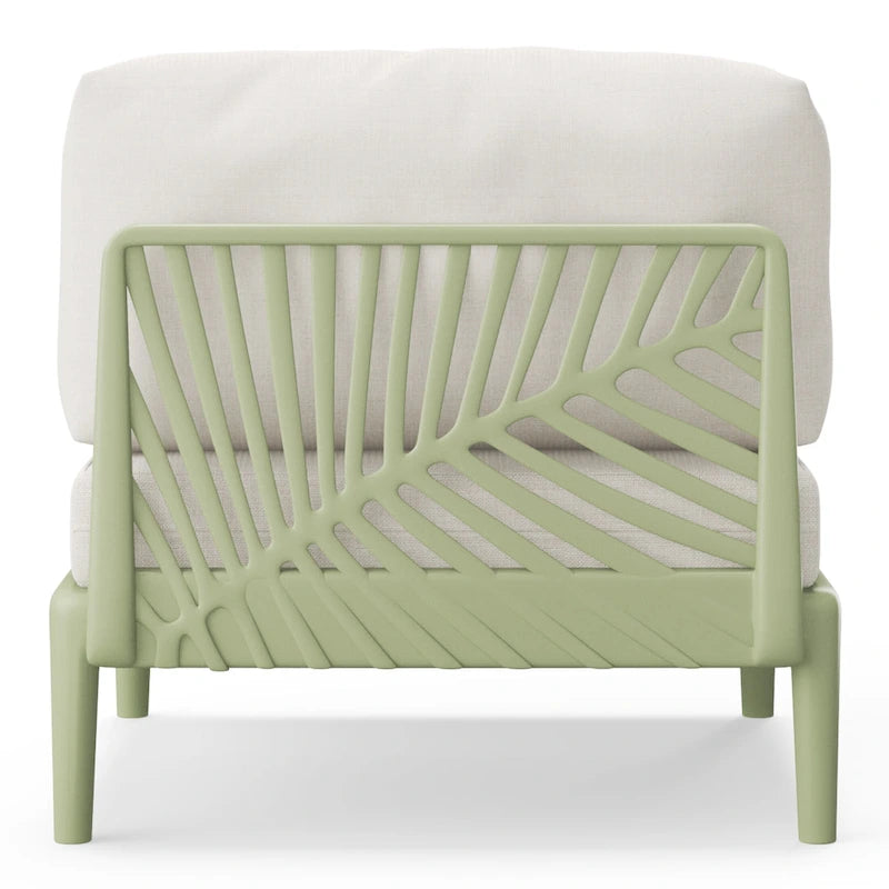 Chaise sans accoudoirs avec coussins Frond and Form Patio Deep Seating