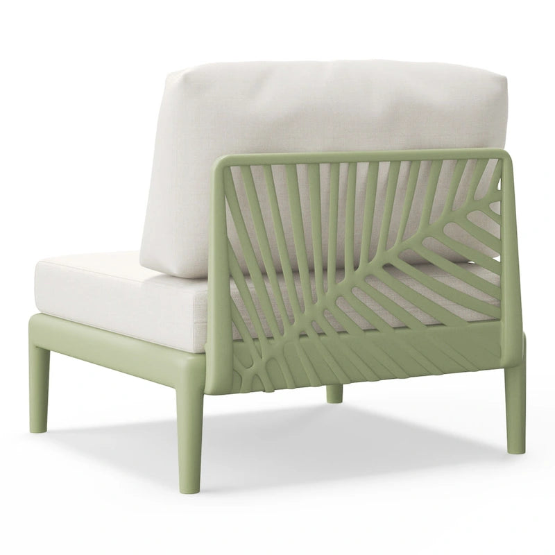 Chaise sans accoudoirs avec coussins Frond and Form Patio Deep Seating