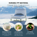 Chaise sans accoudoirs avec coussins Frond and Form Patio Deep Seating