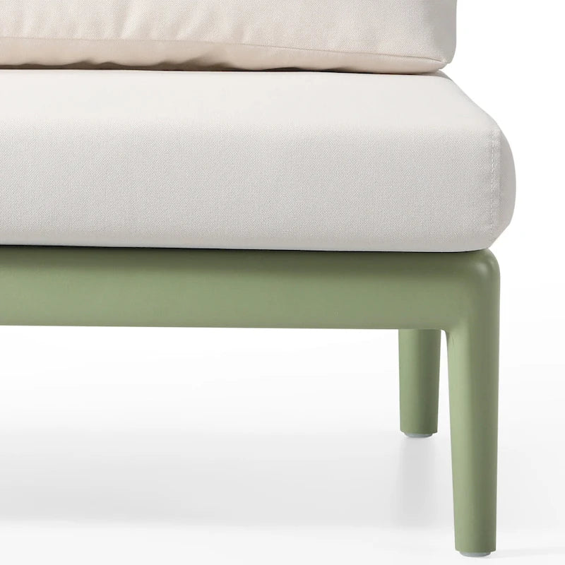 Chaise sans accoudoirs avec coussins Frond and Form Patio Deep Seating