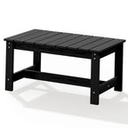 Table basse rectangulaire d'extérieur en PEHD