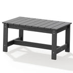Table basse rectangulaire d'extérieur en PEHD