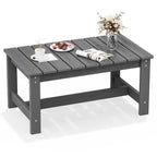Table basse rectangulaire d'extérieur en PEHD