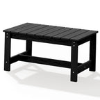 Table basse rectangulaire d'extérieur en PEHD