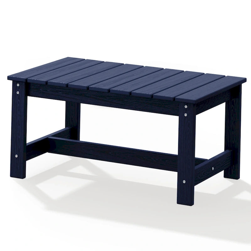 Table basse rectangulaire d'extérieur en PEHD