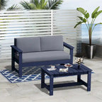 Table basse rectangulaire d'extérieur en PEHD