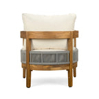 Christopher Knight Home - Ensemble fauteuil club et table d'extérieur Ian en bois d'acacia