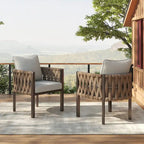 Christopher Knight Home - Ethan Fabric Patio Club Chair (Set of 2)