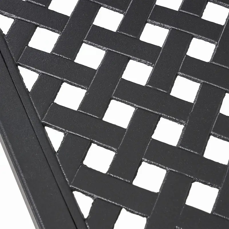 Table à manger moderne en aluminium pour l'extérieur