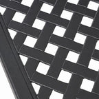 Table à manger moderne en aluminium pour l'extérieur