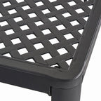 Table à manger moderne en aluminium pour l'extérieur