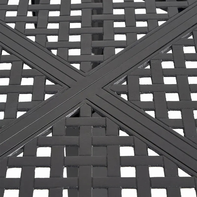 Table à manger moderne en aluminium pour l'extérieur