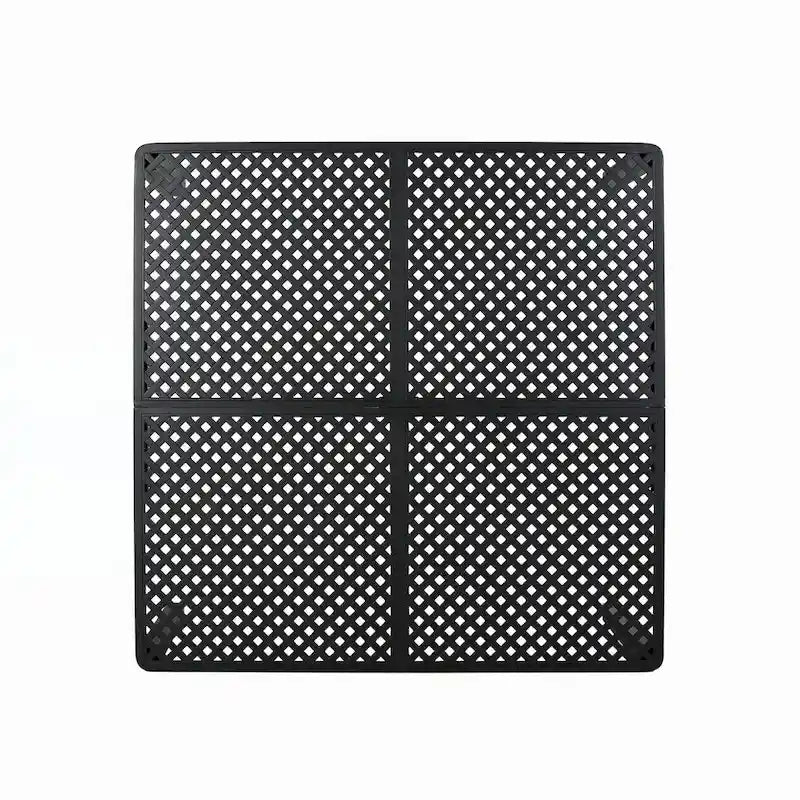 Table à manger moderne en aluminium pour l'extérieur