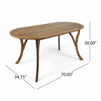 Table à manger 70 en bois d'acacia