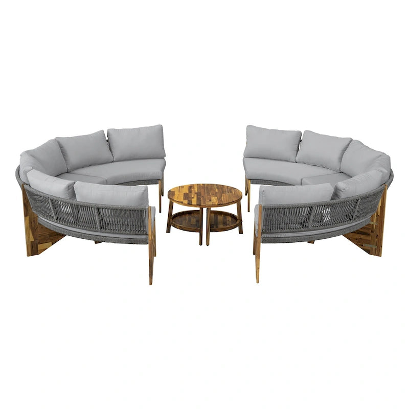 6-Person Outdoor Seating Group with Cushions & 1Coffee Table