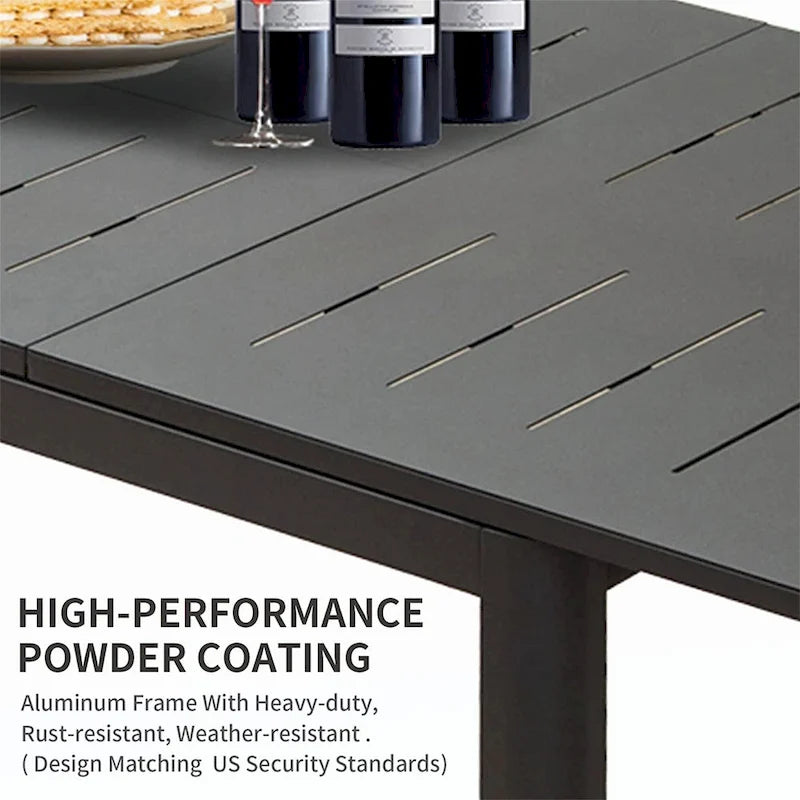 Table extensible pour repas en extérieur