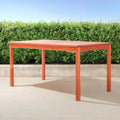 Outdoor Brown Rectangular Patio Dining Table