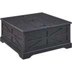 Table basse relevable de ferme avec rangement, table centrale carrée en bois