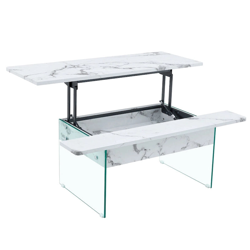 Table basse de 43,3 pouces avec fonction de réglage de la hauteur