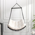 Chaise-hamac suspendue avec coussin pour patio, chambre et cour.