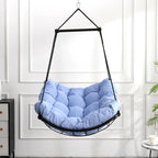 Hanging Hammock Chair Swing with Cushion for Patio, Bedroom, Courtyard