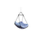 Chaise-hamac suspendue avec coussin pour patio, chambre et cour.