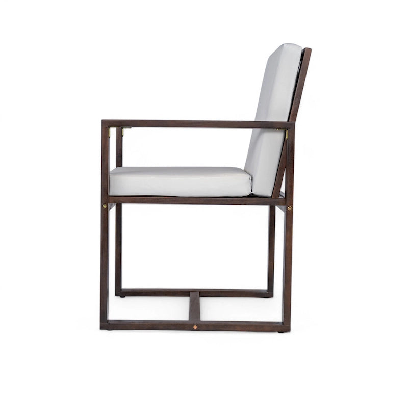 Ensemble de salle à manger d'extérieur pour patio avec table et chaises et coussins amovibles
