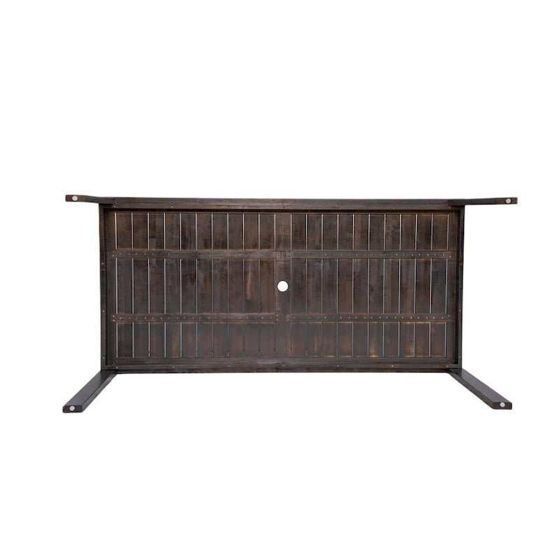 Ensemble de salle à manger d'extérieur pour patio avec table et chaises et coussins amovibles