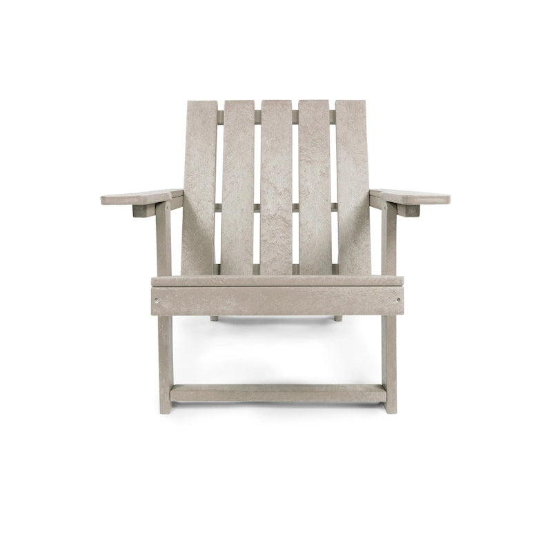 Chaise Adirondack moderne pliante d'extérieur Amalfi entièrement assemblée en HDPE résistant aux intempéries