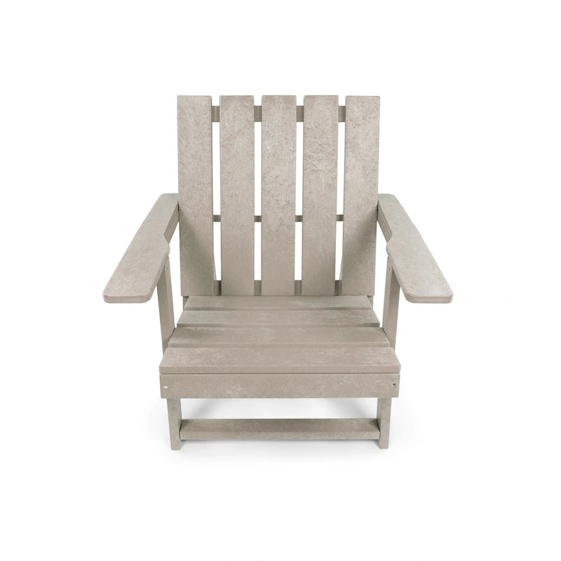 Chaise Adirondack moderne pliante d'extérieur Amalfi entièrement assemblée en HDPE résistant aux intempéries