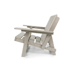 Chaise Adirondack moderne pliante d'extérieur Amalfi entièrement assemblée en HDPE résistant aux intempéries