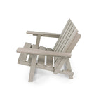 Chaise Adirondack moderne pliante d'extérieur Amalfi entièrement assemblée en HDPE résistant aux intempéries