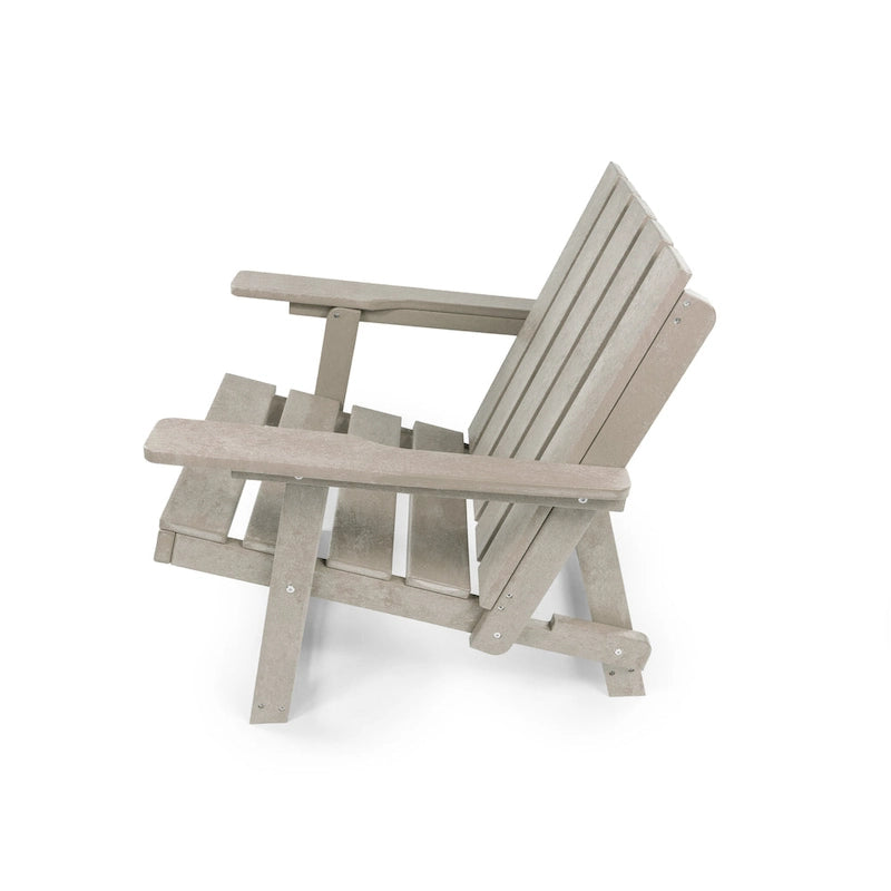 Chaise Adirondack moderne pliante d'extérieur Amalfi entièrement assemblée en HDPE résistant aux intempéries