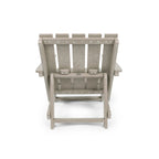 Chaise Adirondack moderne pliante d'extérieur Amalfi entièrement assemblée en HDPE résistant aux intempéries
